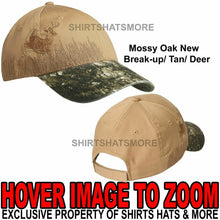 Load image into Gallery viewer, Embroidered Camo Baseball Cap Hunting Hat Mossy Oak New Break-Up/Tan/Deer NEW