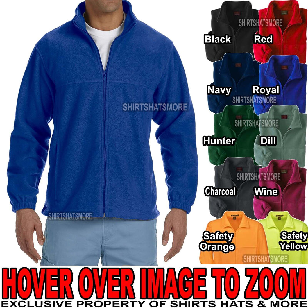 Big Mens TALL Polar Fleece Jacket Full Zip Pockets XLT, 2XLT, 3XLT NEW