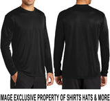 Mens LONG SLEEVE Base Layer T-Shirt Dri-Fit Moisture Wick  S-XL 2X, 3X, 4X NEW