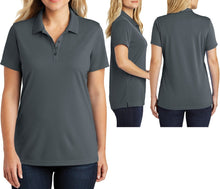 Load image into Gallery viewer, Ladies UV30 Protect Polo Shirt Moisture Wick Mini Mesh Womens Top XS-XL 2X 3X 4X