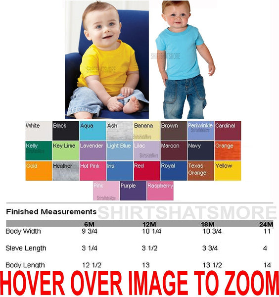 Infant Short Sleeve T-Shirt Cotton Baby 6M 12M 18M 24M NEW