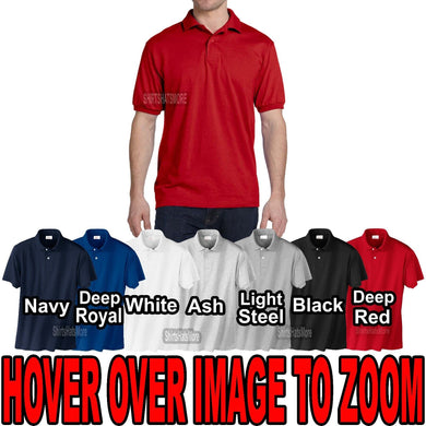 Hanes BIG MENS Polo Cotton Blend Golf Shirt  2XL 3XL 4XL NEW