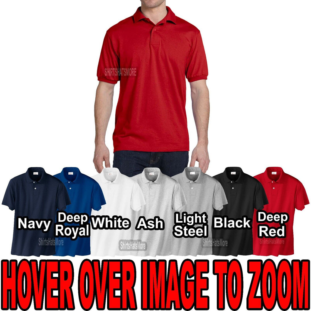 Hanes BIG MENS Polo Cotton Blend Golf Shirt  2XL 3XL 4XL NEW