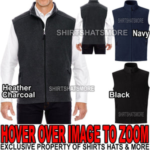 Big & Tall Mens Polar Fleece Vest with Pockets LT,XLT,2XLT, 3XLT, 4XLT, 5XLT NEW