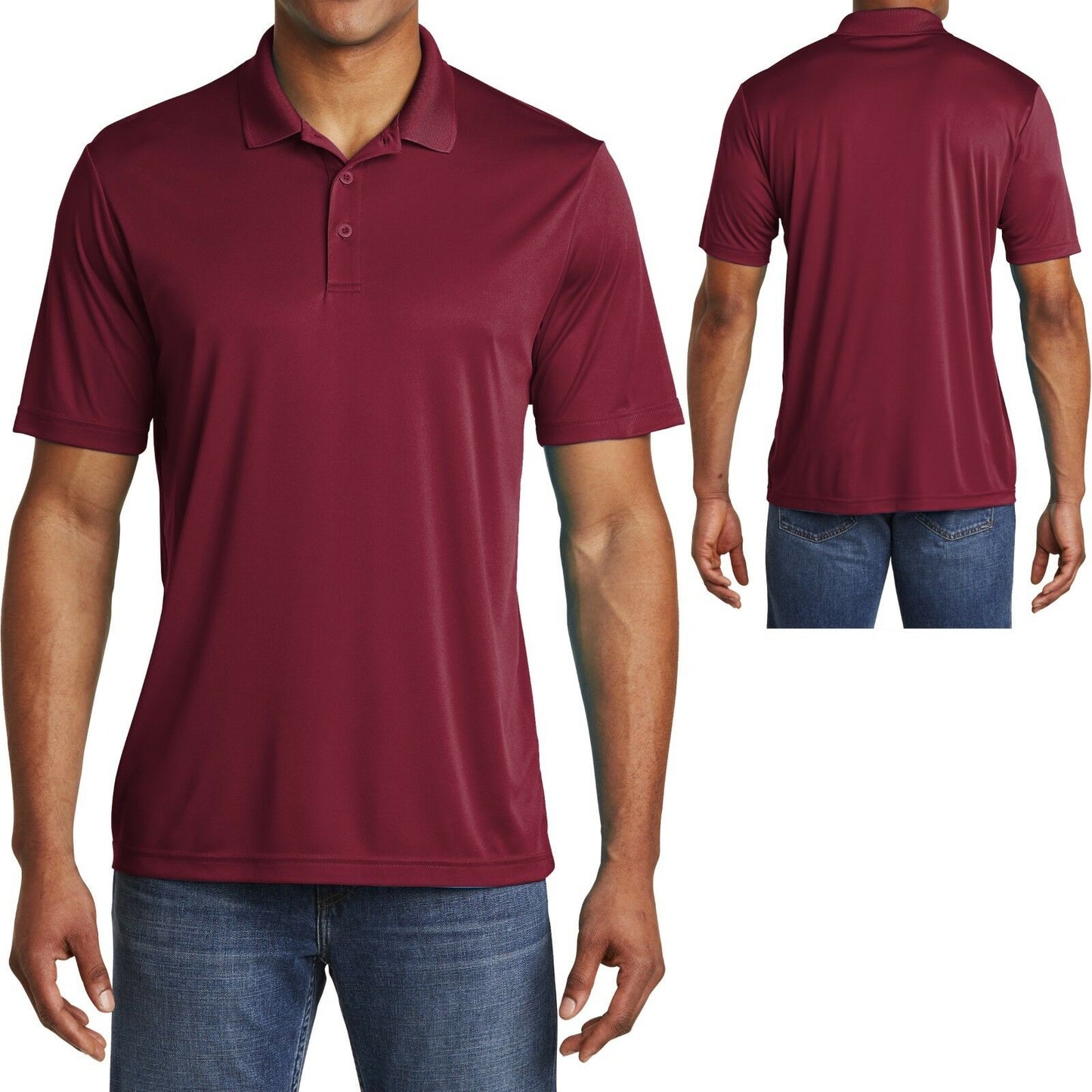 BIG MENS Polo Shirt Performance Dri Fit Moisture Wicking XL, 2XL 3XL, 4XL