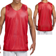 Load image into Gallery viewer, Mens Mesh Reversible Tank Wicking Basketball Sports Gym Jersey Shirt S-2XL 3XL