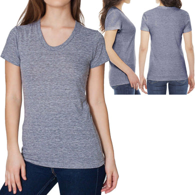 American Apparel Ladies Tri Blend T-Shirt Soft Vintage Track Tee S, M, L, XL NEW