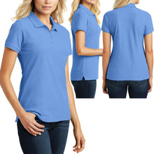 Load image into Gallery viewer, LADIES Polo Shirt Easy Care Cotton/Poly 4 Button Womens Top S-XL 2XL, 3XL NEW