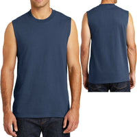 BIG MENS Sleeveless Muscle T-Shirt Cotton Gym Run Basketball 2XL, 3XL, 4XL NEW