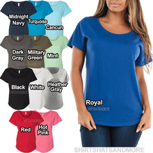 Load image into Gallery viewer, Ladies Plus Size Dolman T-Shirt Cotton/Poly Relaxed Fit Womens Top XL, 2XL, 3XL