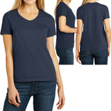 Ladies Plus Size Hanes V-Neck T-Shirt ComfortSoft Cotton Womens Top Tee XL 2X 3X