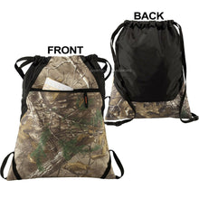Load image into Gallery viewer, Realtree Xtra CAMO Cinch Sack Day Pack Gym Tote Locker Bag Back Pack NEW