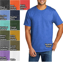 Load image into Gallery viewer, Mens Tri Blend Crew Neck T Shirt Soft Tee T-Shirt S, M, L, XL, 2XL, 3XL, 4XL NEW