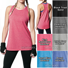 Load image into Gallery viewer, Ladies Plus Size Racerback Tank Top Moisture Wicking TriBlend Womens XL 2X 3X 4X