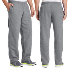 Load image into Gallery viewer, Mens Sweatpants Open Bottom with POCKETS Classic Comfort Sizes S, M, L, XL, NEW