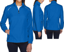 Load image into Gallery viewer, Ladies Plus Size Jacket WindBreaker WaterResist Reflective Piping Women XL 2X 3X