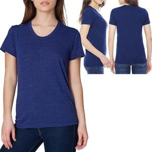 American Apparel Ladies Tri Blend T-Shirt Soft Vintage Track Tee S, M, L, XL NEW