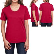 Load image into Gallery viewer, Ladies Plus Size Moisture Wicking T-Shirt Soft Cotton Feel Womens XL-4XL NEW