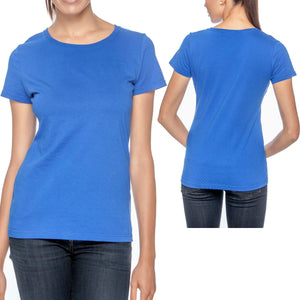 Womens Plus Size T-Shirt Fruit of The Loom Cotton Basic Ladies Tee XL, 2XL, 3XL