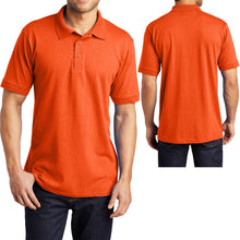 Load image into Gallery viewer, Mens SAFETY COLORS TALL Polo Moisture Wick Jersey Blend LT XLT 2XLT 3XLT 4XLT