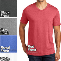 Mens Comfort Tri Blend V-Neck T Shirt Short Sleeve  Tee XS-XL 2XL, 3XL, 4XL NEW