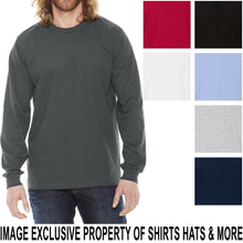 Load image into Gallery viewer, American Apparel Mens Long Sleeve T-Shirt Fine Jersey PRESHRUNK Cotton Tee S-2XL