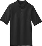 Mens Big and Tall Soft Blended Pocket Polo Shirt LT, XLT, 2XLT, 3XLT, 4XLT NEW