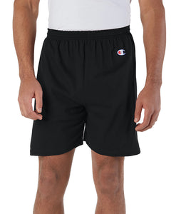 Champion Adult Gym 100% Cotton Jersey 6" Inseam Athletic Fit Gym Shorts