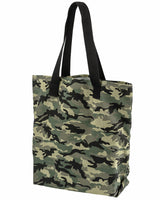 FOREST CAMO Canvas Print  TOTE BAG Shopping 100% Cotton Adjustable Straps NEW