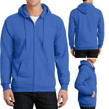 Load image into Gallery viewer, Mens TALL FULL ZIP Hoodie Hooded Sweatshirt LT XLT 2XLT 3XLT 4XLT