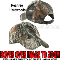 Men's Realtree Hardwoods Camo Hat Baseball Cap Hunting Adjustable NEW