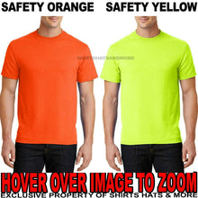 Load image into Gallery viewer, Mens SAFETY COLORS Tall T-Shirt 50/50 Cotton Poly Tee High Visibility LT-4XLT