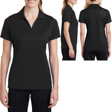 Load image into Gallery viewer, Ladies Plus Size MICRO MESH Polo Shirt Moisture Wick Dri Fit Tagless 2XL 3XL 4XL