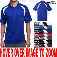 Load image into Gallery viewer, Mens Polo Shirt Moisture Wicking Dri Fit Golf S, M, L, XL, 2X, 3X 4X Tagless NEW