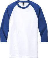 Mens Raglan Tri Blend 3/4 Sleeve Baseball T-Shirt Plain Tee S-XL 2XL,3XL,4XL NEW
