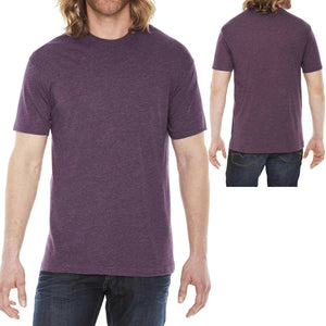 American Apparel Poly Cotton T-Shirt Short Sleeve Crewneck Tee XS S M L XL 2X