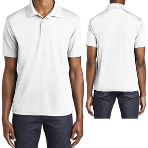 Mens Moisture Wicking Mini Mesh Polo Shirt Dri Fit Sizes XS-XL 2XL, 3XL, 4XL NEW