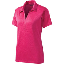 Load image into Gallery viewer, Ladies Heathered Polo Shirt Dri Fit Performance XS-2XL 3XL 4XL Golf Tennis NEW