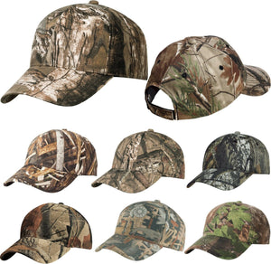 Mens Camo Baseball Cap Hat Structured Adjustable Mossy Oak Country Realtree Xtra