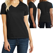 Load image into Gallery viewer, Ladies Plus Size V-Neck T-Shirt Lightweight Womens Top With Heathers XL 2X 3X 4X
