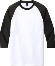 Load image into Gallery viewer, Mens Raglan Tri Blend 3/4 Sleeve Baseball T-Shirt Plain Tee S-XL 2XL,3XL,4XL NEW