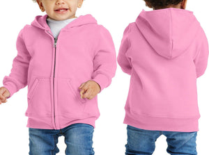 Toddler Hoodie Full Zipper Hooded Fleece Sweatshirt Winter Warm 2T, 3T, 4T NEW