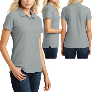 Ladies Plus Size Polo Shirt Cotton/Poly 4 Button Womens Top XL 2XL 3XL 4XL NEW
