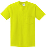 MENS Pocket T-Shirt Gildan 100% Cotton PRESHRUNK Tee Sizes S, M, L, XL NEW