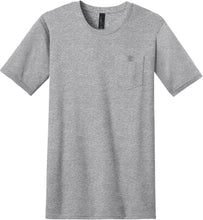 Load image into Gallery viewer, BIG MENS Heather Crew Neck T-Shirt with POCKET Tee Size XL, 2XL, 3XL, 4XL NEW