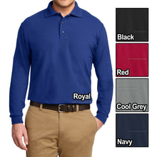 Load image into Gallery viewer, Mens Big and Tall Soft Long Sleeve Polo Shirt LT, XLT, 2XLT, 3XLT, 4XLT NEW