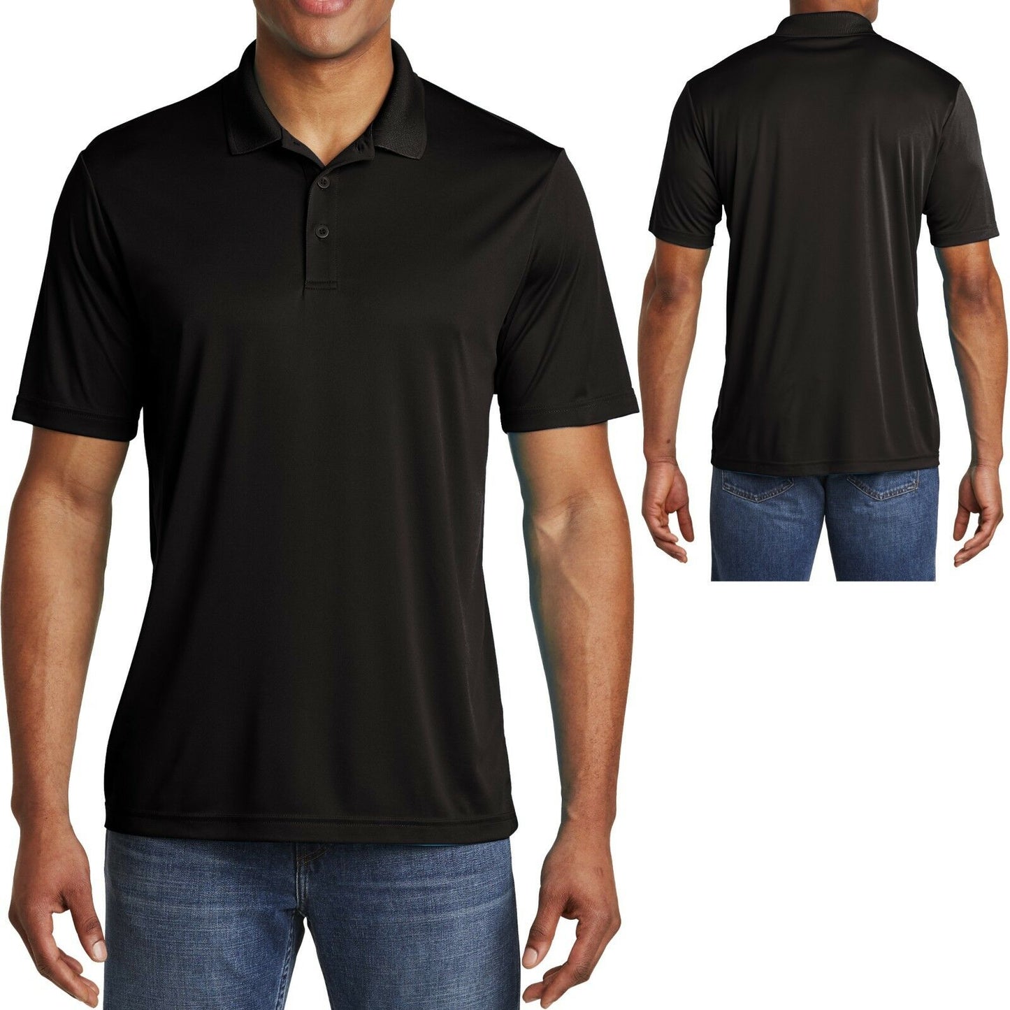 BIG MENS Polo Shirt Performance Dri Fit Moisture Wicking XL, 2XL 3XL, 4XL