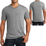 Mens Tri Blend V-Neck T Shirt Short Sleeve Plain Tee XS-XL 2XL, 3XL, 4XL NEW