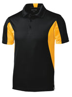 Mens Polo Shirt Moisture Wicking DriFit Snag Resist Color Block XS-XL 2X 3X 4X