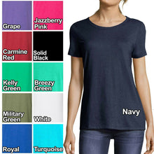 Load image into Gallery viewer, Hanes Ladies Plus Size T-Shirt Tri Blend Scoop Neck Womens Tee XL, 2XL, 3XL NEW